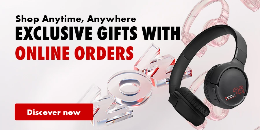Exclusive gifts with online orders - discover now.