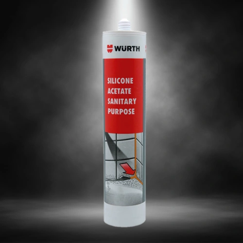 Würth SILICONE ACETATE – The ultimate anti-fungus and bacteria-resistant sealant for tiling and wet rooms.